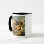 Mug George Stubbs | un lion attaquant un cheval, (Devant gauche)