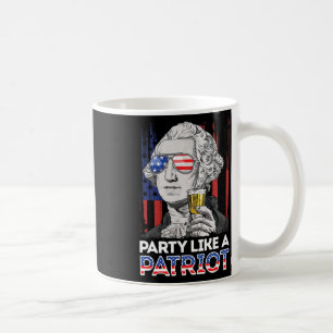 Mug George Washington 4 juillet Parti Comme Un Patriot