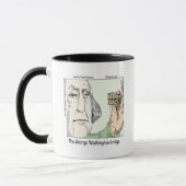 Mug George Washington Bridge & Dentures Drôle cadeau (Gauche)