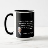 Mug George Washington Citation sur l'heure (Gauche)