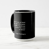 Mug George Washington Citation sur l'heure (Devant gauche)