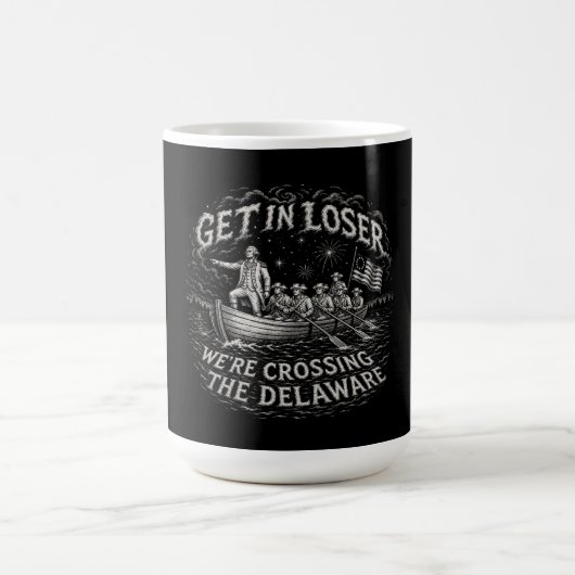 Mug George Washington Delaware Mème Parodie d'Art (Centre)