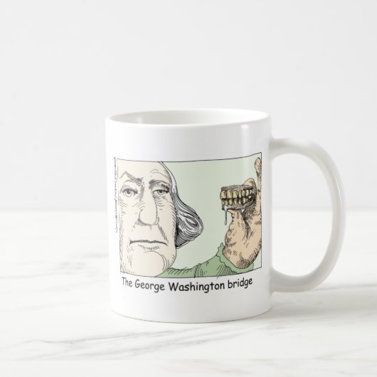 Mug George Washington Dents Drôle Drôle Cadeaux & Obje (Droite)