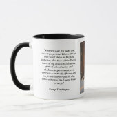 Mug George Washington Prière pour la musique de notre  (Gauche)