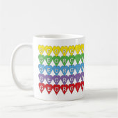 Mug Georgia Heart Pattern Rainbow (Gauche)