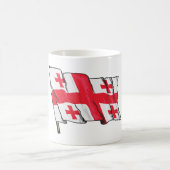 Mug Georgian Flag Red and White Cross (Centre)