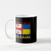 Mug Georgian-ukrainian Flag Flag - Friendly Countries  (Gauche)