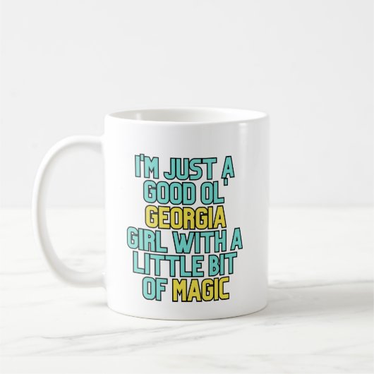 Mug Géorgie Les filles sont un Humour magique de cuisi (Gauche)