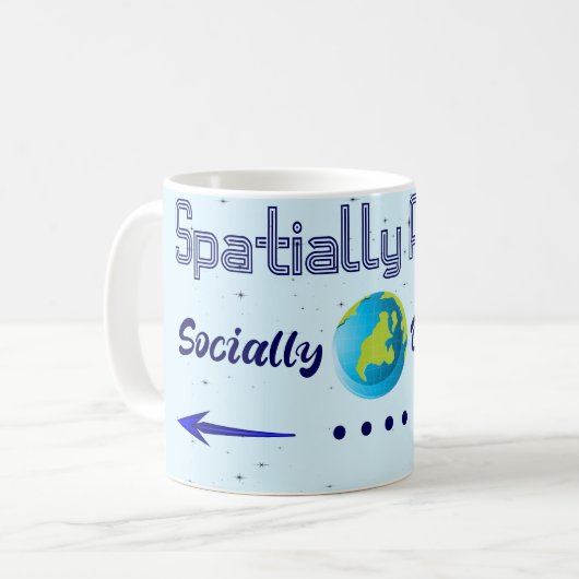 Mug Géospatial, boisson de géomètre (Devant gauche)