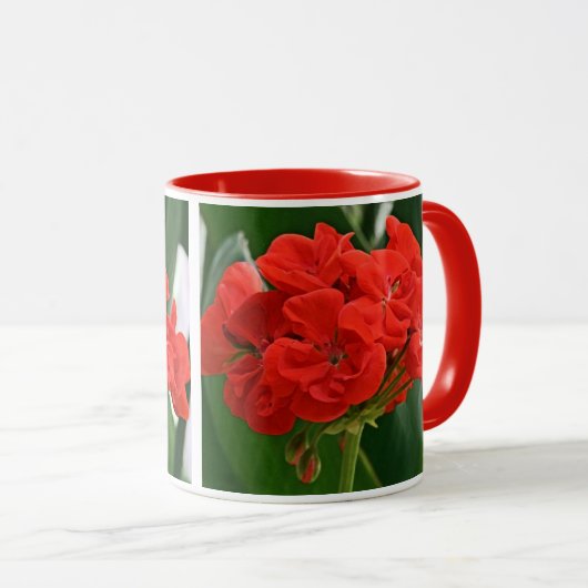 Mug Géranium rouge (Devant droit)