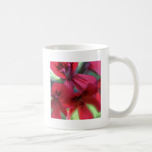 Mug Geraniums peints