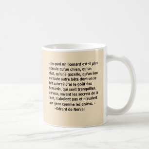Mug Gérard de Nerval promenant son homard de compagnie