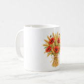 Mug Gerbe de blé avec des coquelicots rouges (Devant gauche)