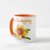 Mug gérbera aquarelle (Devant gauche)