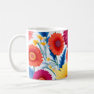 Mug Gerbera colorée Daisies Floral