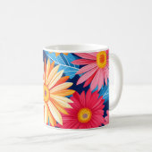 Mug Gerbera Daisies Vibrant Plante Fleurs (Devant droit)