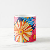 Mug Gerbera Daisies Vibrant Plante Fleurs (Centre)