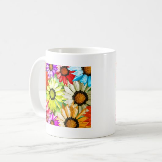 Mug Gerbera fleurie colorée (Devant gauche)