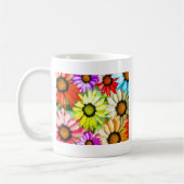 Mug Gerbera fleurie colorée (Gauche)