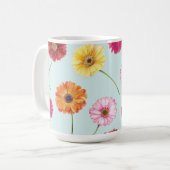 Mug Gerbera,pink,red,orange,yellow  (Devant gauche)