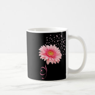 Mug Gerbera rose Fleur Fleur Ribbon Poudre de pollen
