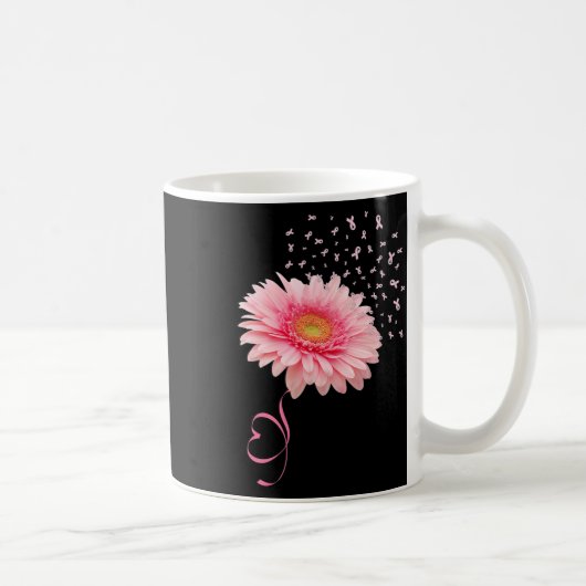 Mug Gerbera rose Fleur Fleur Ribbon Poudre de pollen (Droite)