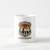 Mug Gérer chaque situation Boston Terrier Chien Couche (Centre)