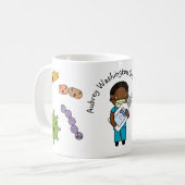 Mug Germ Fighter mignon Africain Américain Personnalis (Devant gauche)