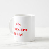 Mug german frohe Weihnachten fur alle (Devant gauche)