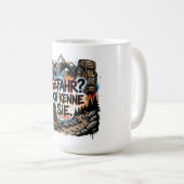 Mug German hiking quote – “Gefahr? Ich kenne sie” (Devant droit)