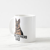 Mug german shepherd dad german shepher lover dog cofee (Devant gauche)