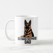 Mug german shepherd dad german shepher lover dog cofee (Gauche)