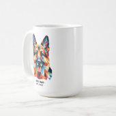 Mug German Shepherd Dog Dad Established Date (Devant gauche)