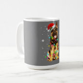 Mug German Shepherd Dog Tree Christmas Sweater Xmas Do (Devant gauche)