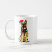 Mug German Shepherd Dog Tree Christmas Sweater Xmas Do (Gauche)
