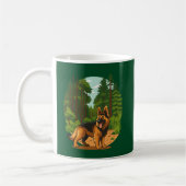 Mug German Shepherd Forest Adventure Dog (Gauche)
