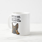 Mug German Shepherd Hair In Everything Dog Owner Humor (Devant gauche)