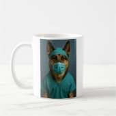 Mug German Shepherd in Scrubs (Gauche)