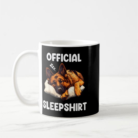 Mug German Shepherd Sleepshirt Dog Lover Pajamas (Gauche)