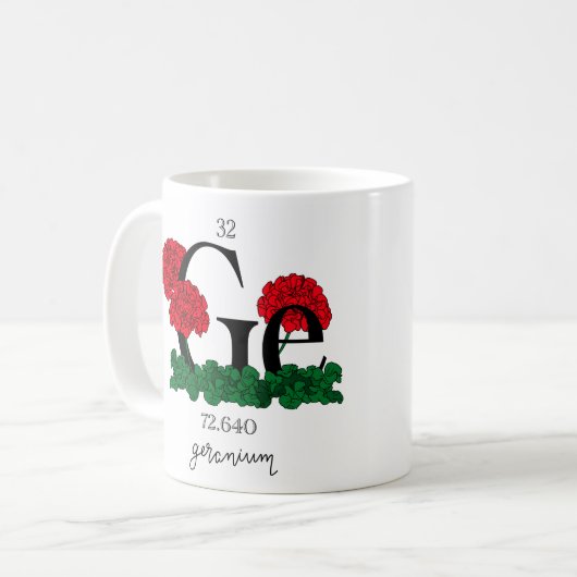 Mug Germanium floral (Devant gauche)