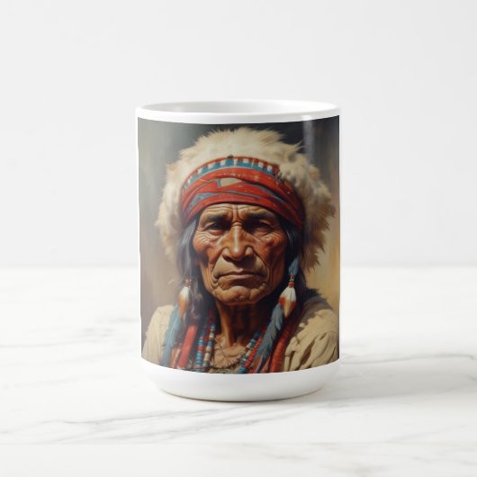 Mug Geronimo Portrait du chef guerrier indien (Centre)