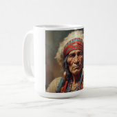 Mug Geronimo Portrait du chef guerrier indien (Devant gauche)