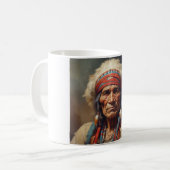 Mug Geronimo Portrait du chef guerrier indien (Devant gauche)