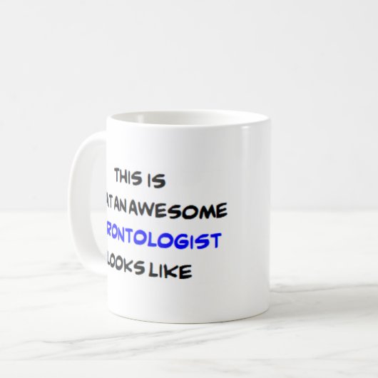 Mug gérontologue, génial (Devant gauche)