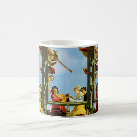 Mug Gerrit Van Honthorst Groupe Musical Balcon Art (Centre)