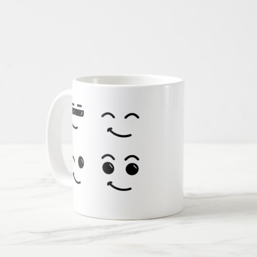 Mug Geste de visage sourire (Devant gauche)