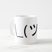 Mug Gesticulez le ¯ d'émoticône \ Japonais Kaomoji de (Devant gauche)