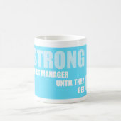 Mug Gestion des projets drôle disant le directeur fort (Centre)