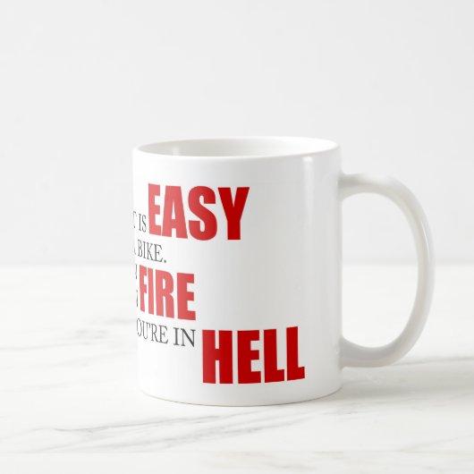 Mug Gestion des projets drôle disant montant un enfer (Droite)
