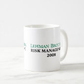 Mug Gestion des risques Lehman Brothers 2008 (Devant droit)